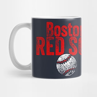 Red Sox Baseball Weathered Mug